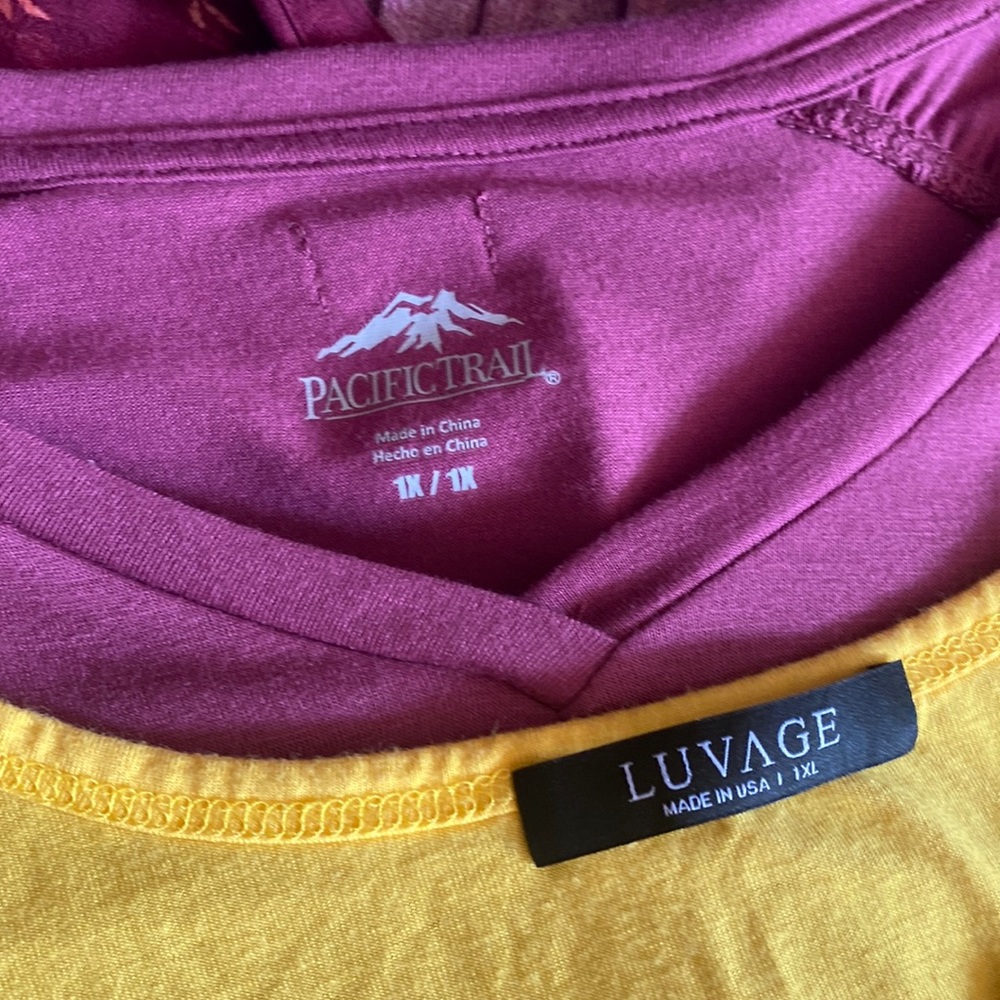 Lot of women’s size XL and 1XL shirts